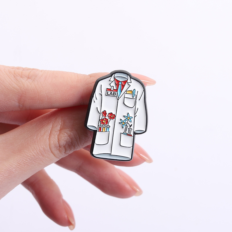 Floral Doctor Nurse Coat Ename - Medical Lab Scientist 리뷰 및 가격