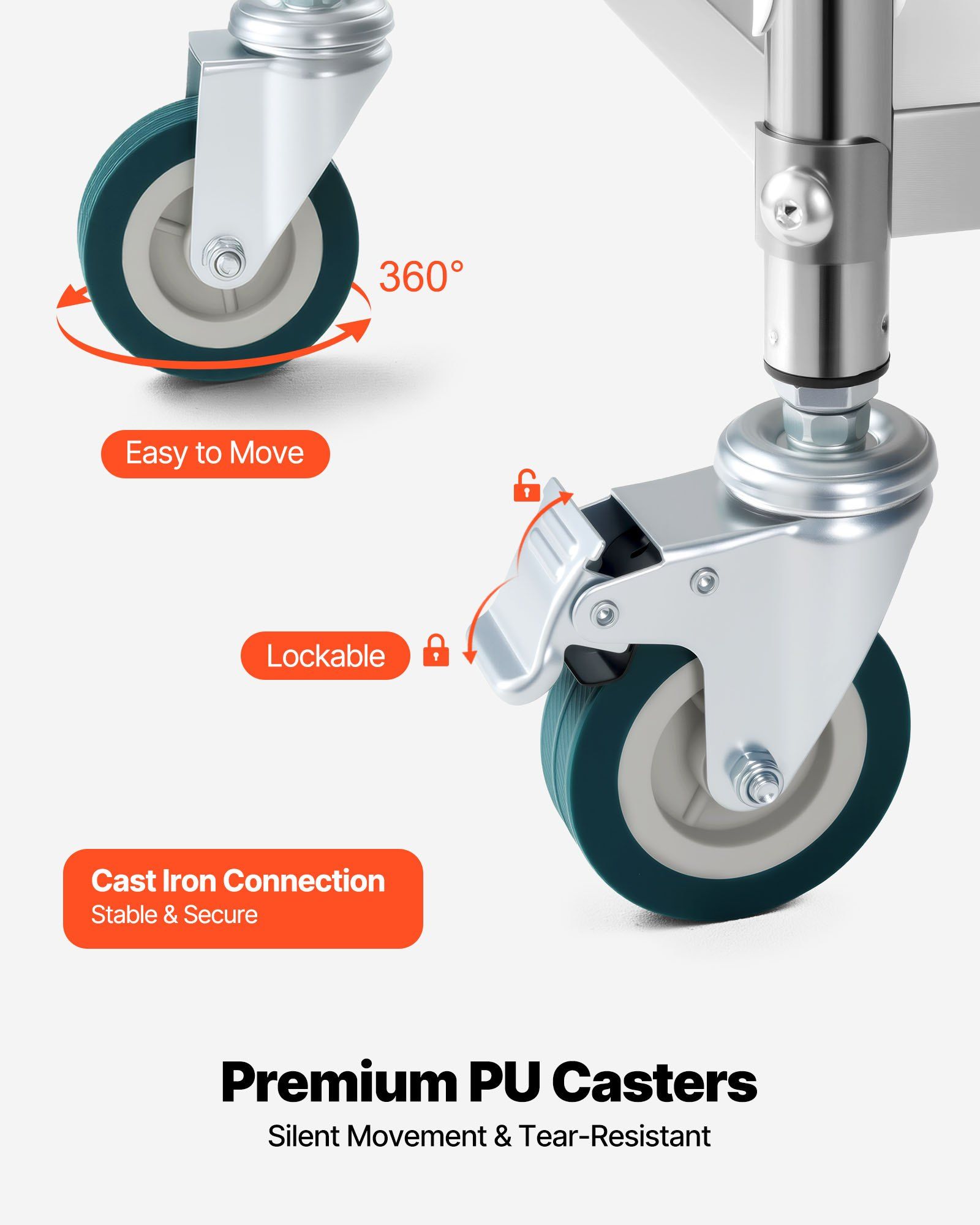 Stainless Steel Cart, 2-Tier R - Medical Labs 리뷰 및 가격