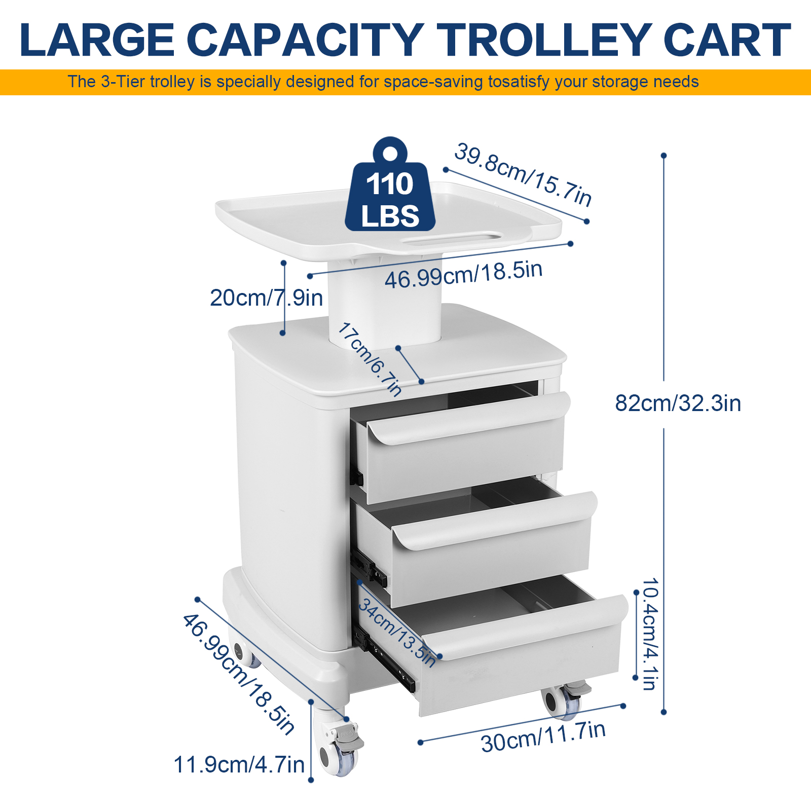 Beauty Storage Utility Cart wi - Medical Lab Professional 리뷰 및 가격