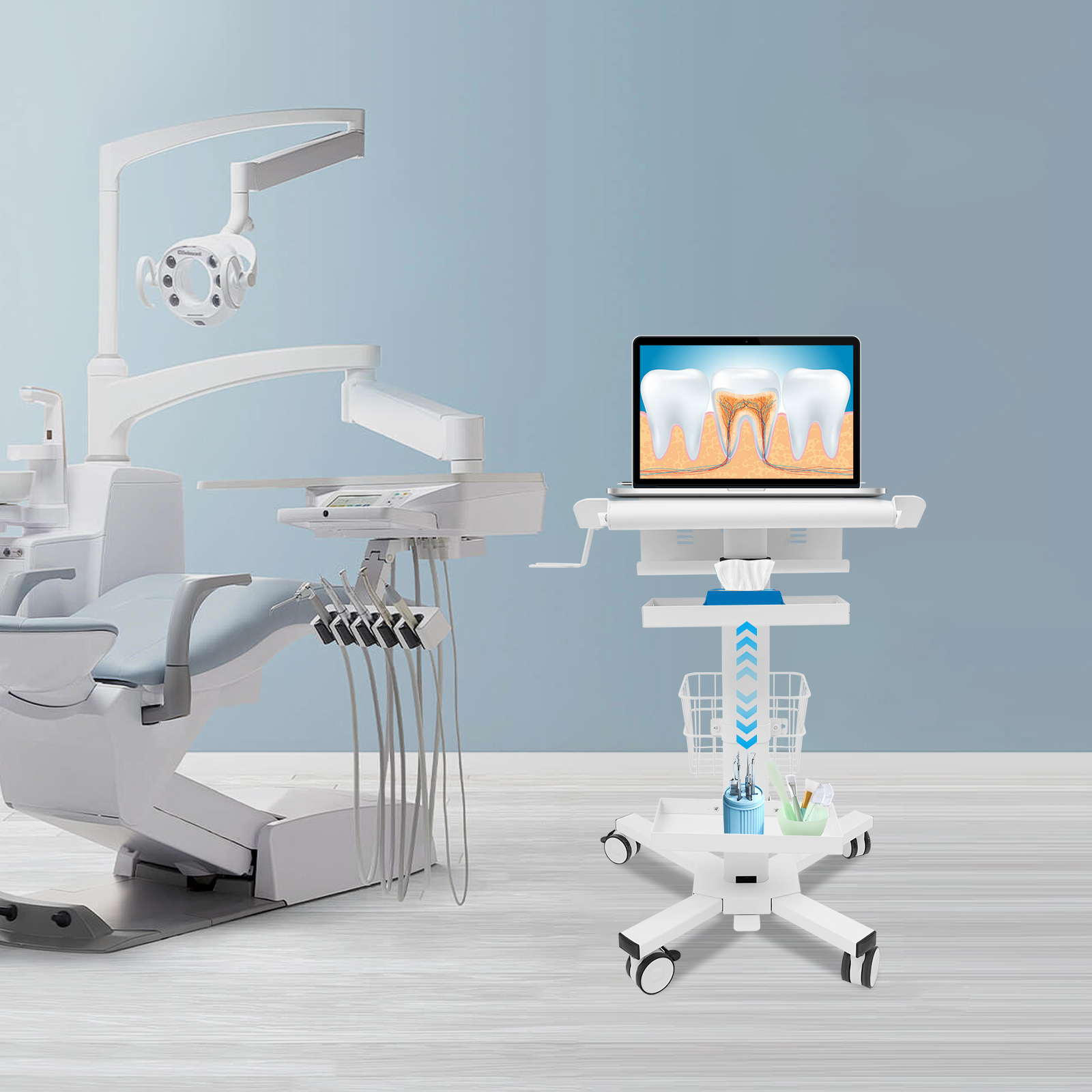 Medical Cart, Spacious Work Ta - Medical Lab Furniture 리뷰 및 가격