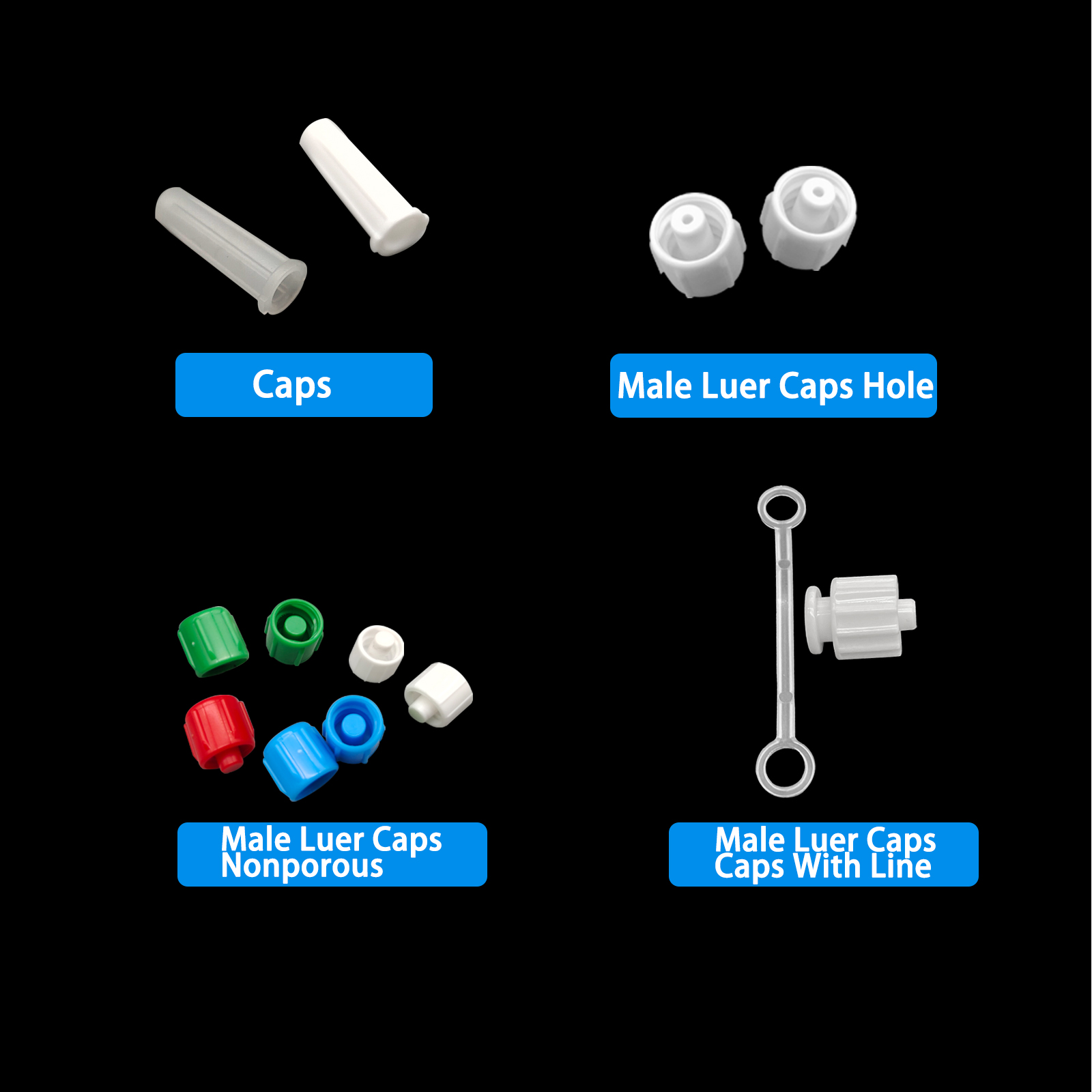 500pcs Male Luer Caps Hole for - Medical Labs 리뷰 및 가격