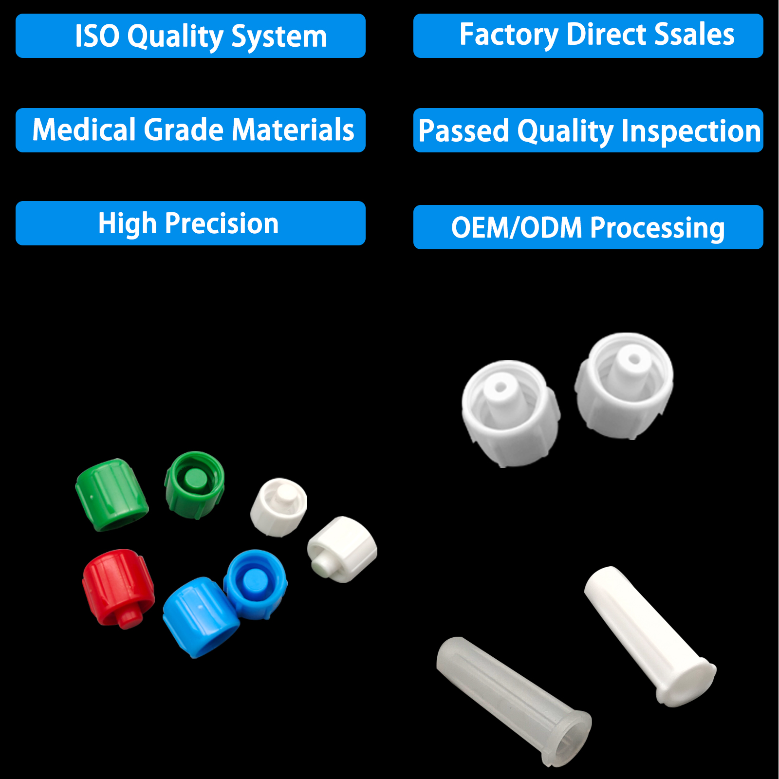 500pcs Male Luer Caps Hole for - Medical Labs 리뷰 및 가격
